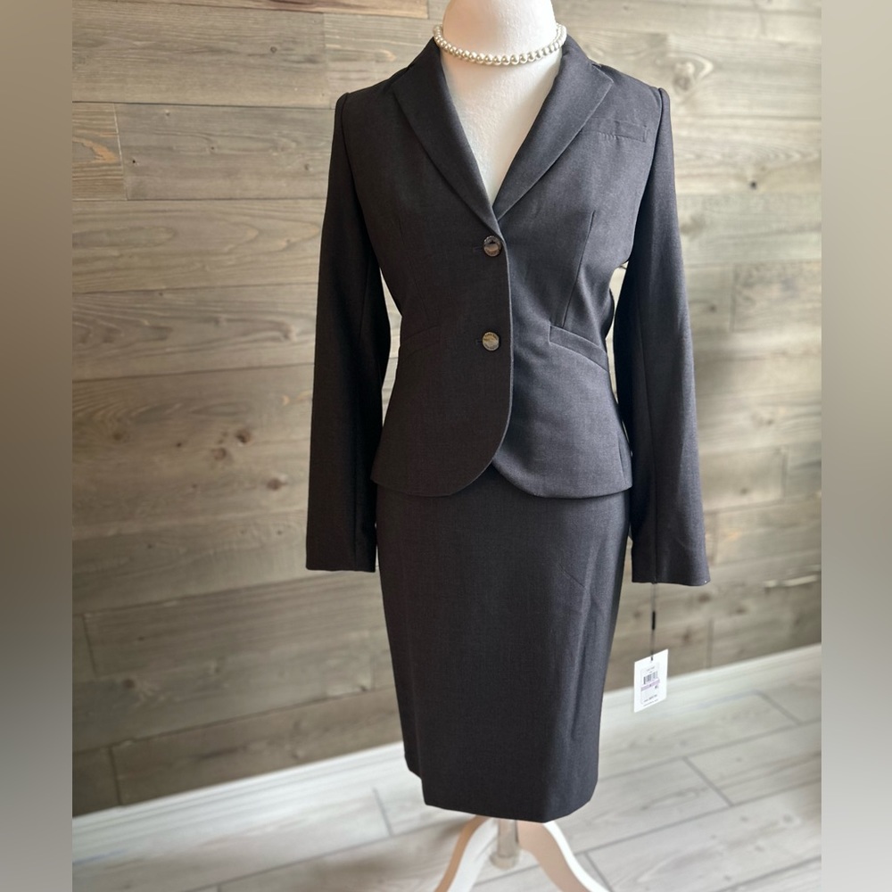 Calvin Klein Gray Suit Blazer size 6